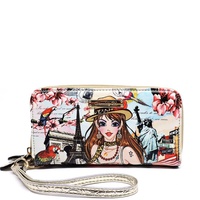 Alba Collection Girl  Printed wallet W/wristlet