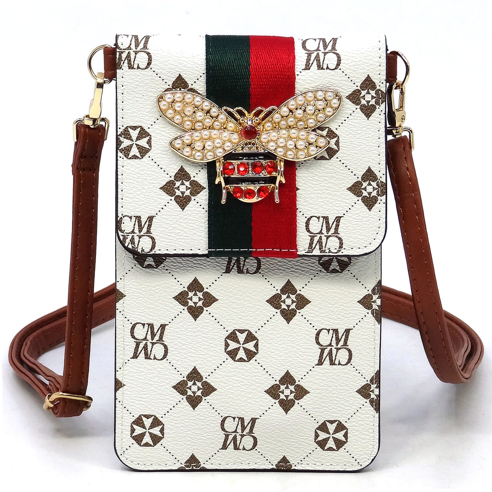 Monogram Crossbody Bag Cell Phone Purse CH-CM086 > Messenger Bags ,Cross  Body > Mezon Handbags