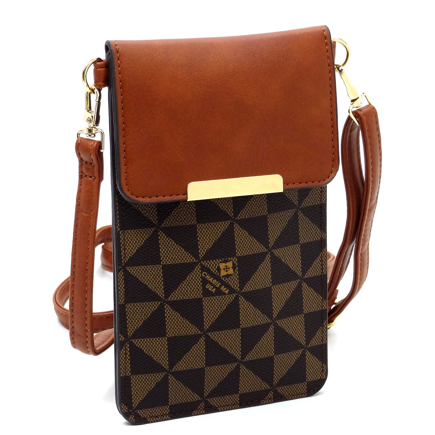 Fashion Monogram Cell Phone Purse Crossbody Bag FW-MT3334 > Classic Bags,  Monogram > Mezon Handbags