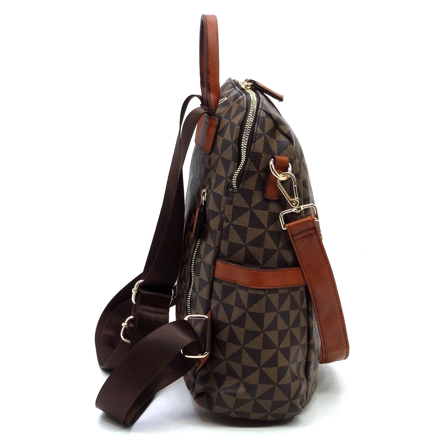 CM Monogram Striped Convertible Backpack - New Arrivals - Onsale Handbag